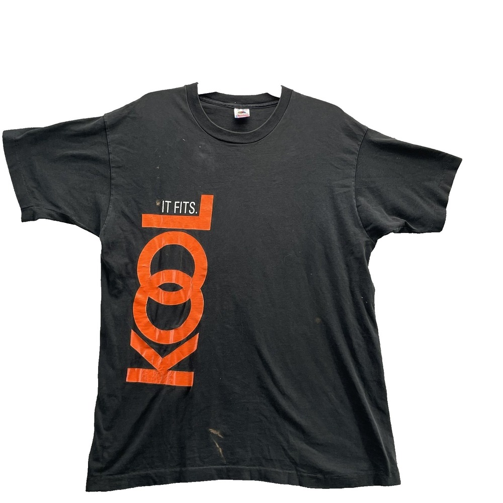 Vintage Fruit of the Loom Tee XL Kool Cigarettes Graphic Grunge 90's Made in USA